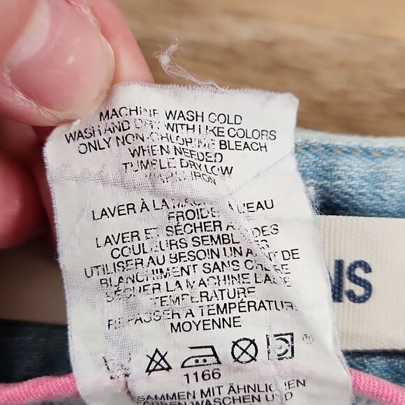 🐞Gap Blue Denim Raw Hemline Stretch Skirt Size 8 - Picture 8 of 11